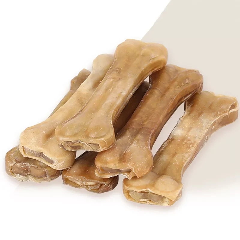 

2/3/4/6/8 Inch Leather Cowhide Bone Molar Teeth Clean Stick Dog Chews Toys Puppy Accessories Food Treats Durable Pet Toy