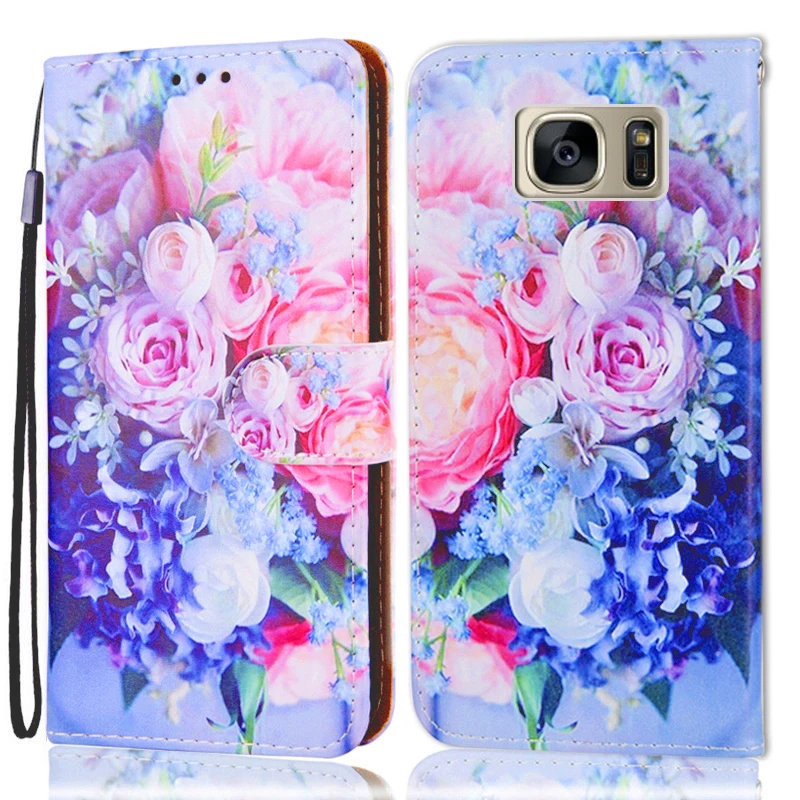 Wallet Phone Cover For Samsung Galaxy S6 S7 Edge S8 Plus S9 S10e Plus S5 S4 S3 Neo Note 8 9 5 4 3 2 Case Flip Leather Book Funda images - 6