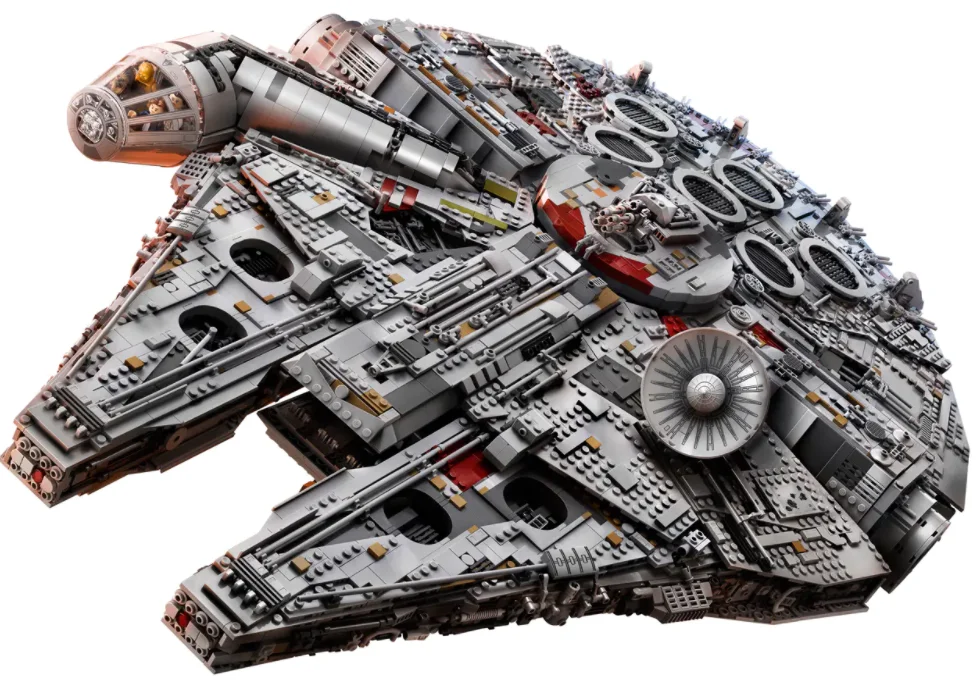 

DIY with LED compatible Star Plan War Millennium Luxury falcon building block set children's educational toy set birthday gift