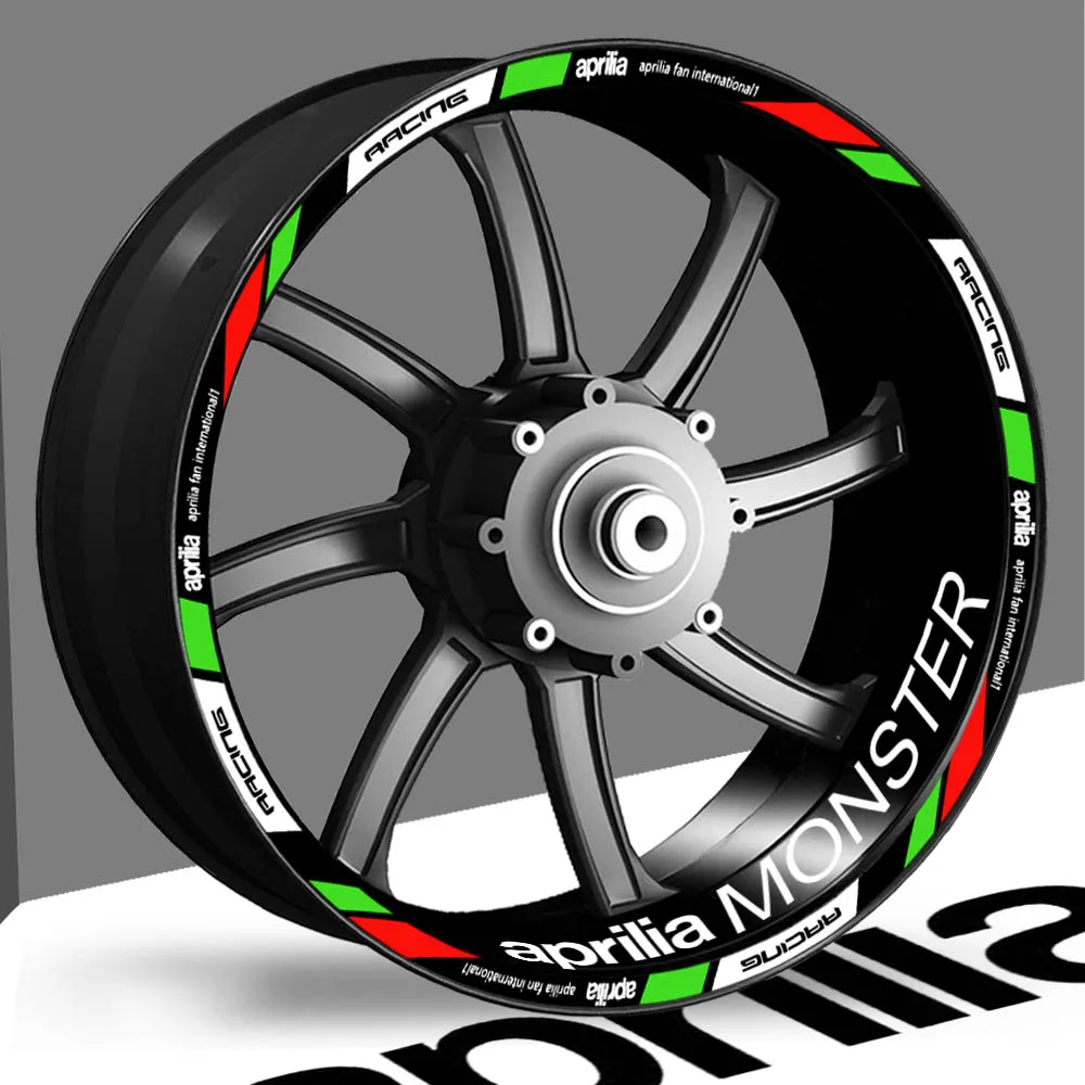 Светоотражающие наклейки для мотоциклетных колес Aprilia Factory Racing RSV RS Tuono SR50 RS4 RS125/150
