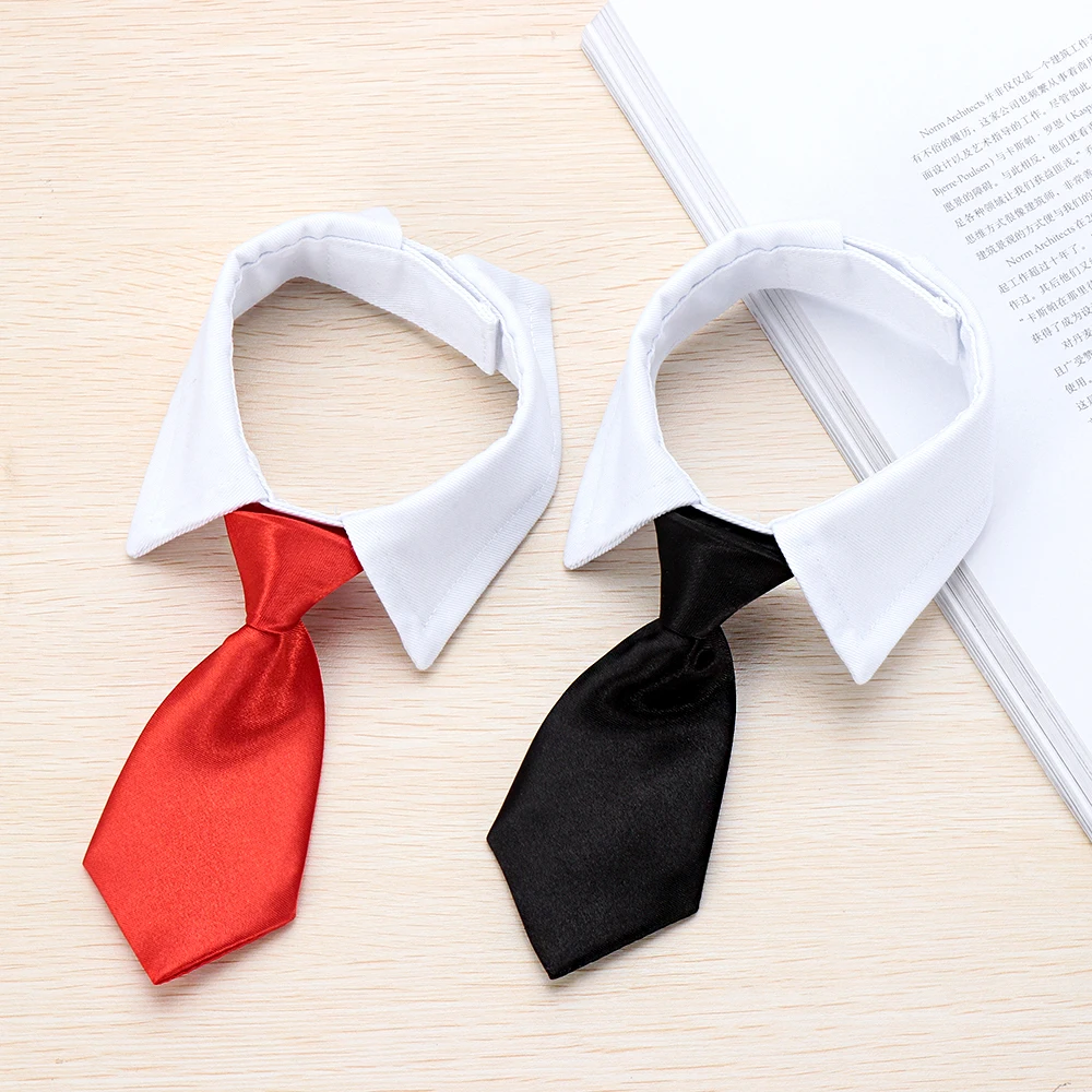 

Medium And For Cats Black And Pet Red Bow Cat Pet Accessories For Collar Small Tuxedo Tie Suit Formal Necktie Dog Dogs