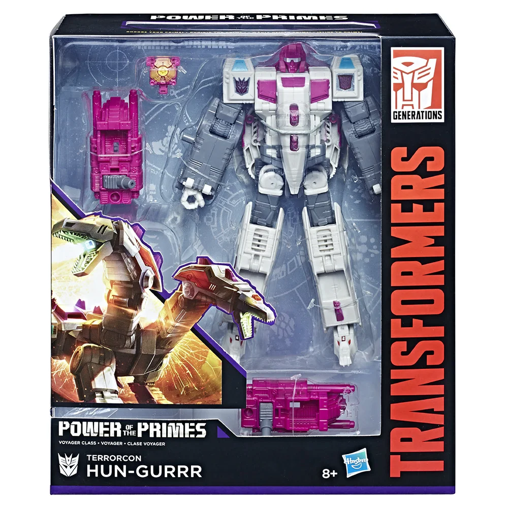 

[In Stock] Hasbro Transformers Power of The Primes Voyager Hun-Gurrr Original New Anime Action Figure Collectible Model Toys