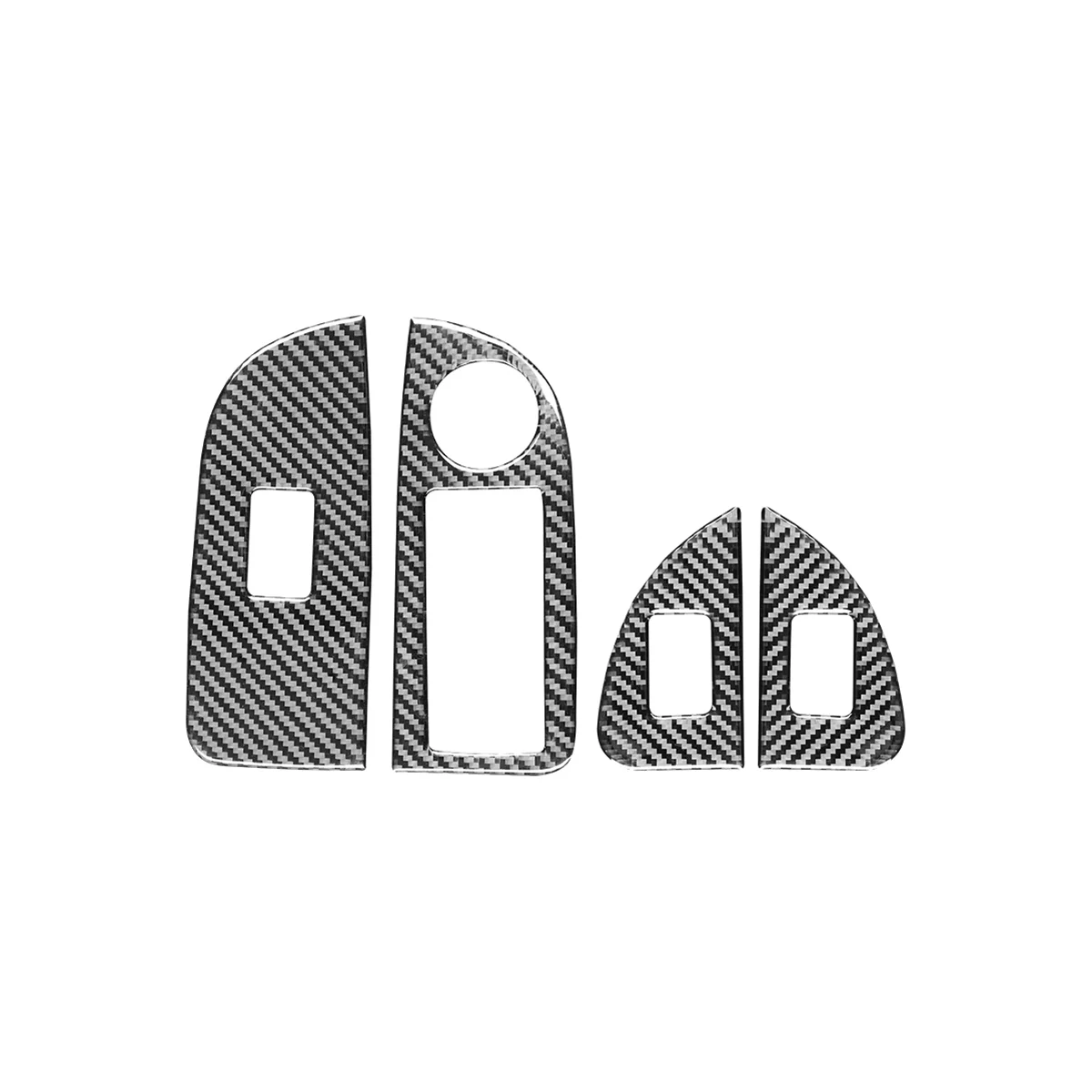 

For 2015-2023 Carbon Fiber Car Door Window Control Switch Panel Cover Trim Sticker Accessories