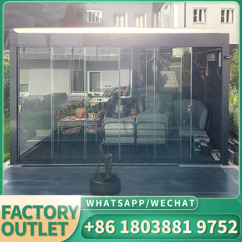 Модный садовый сарай Лувр биоклиматическая искусственная внешняя электрическая