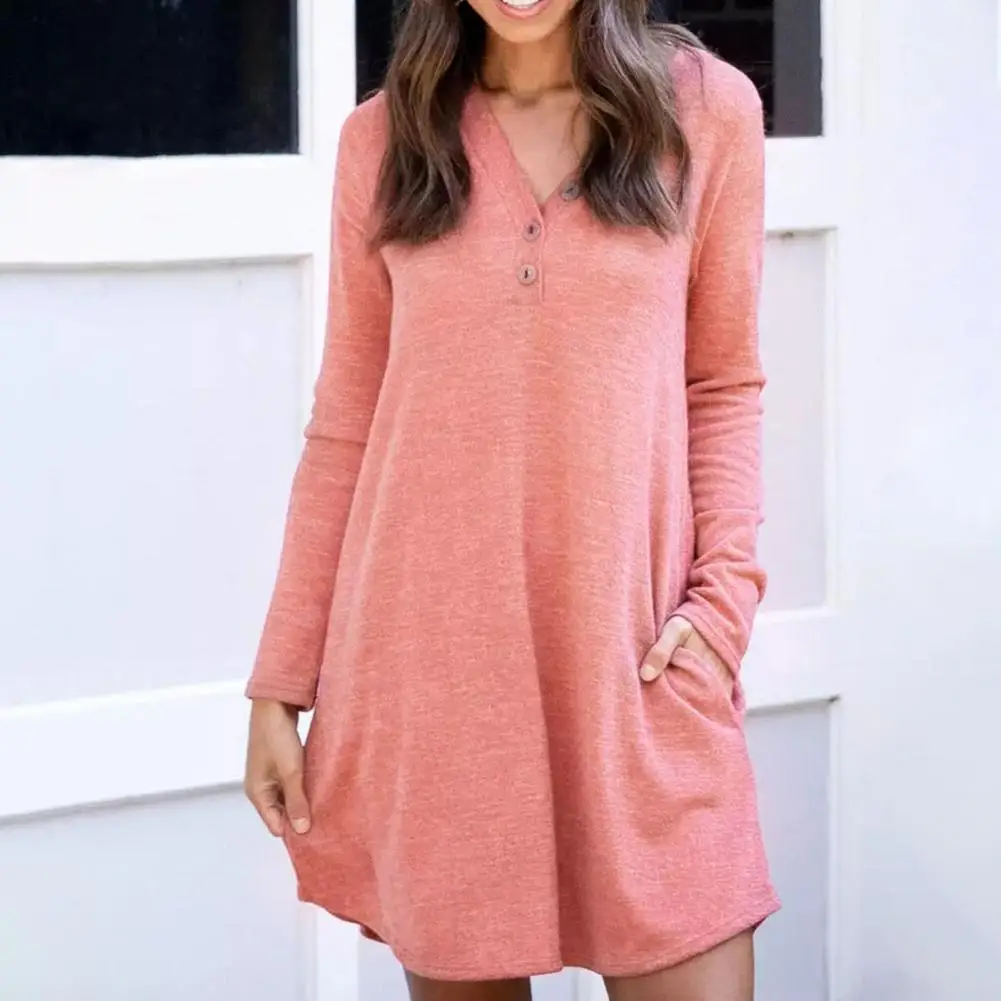 

Свободное женское платье простое платье для вечеринки, свободное облегающее дышащее платье