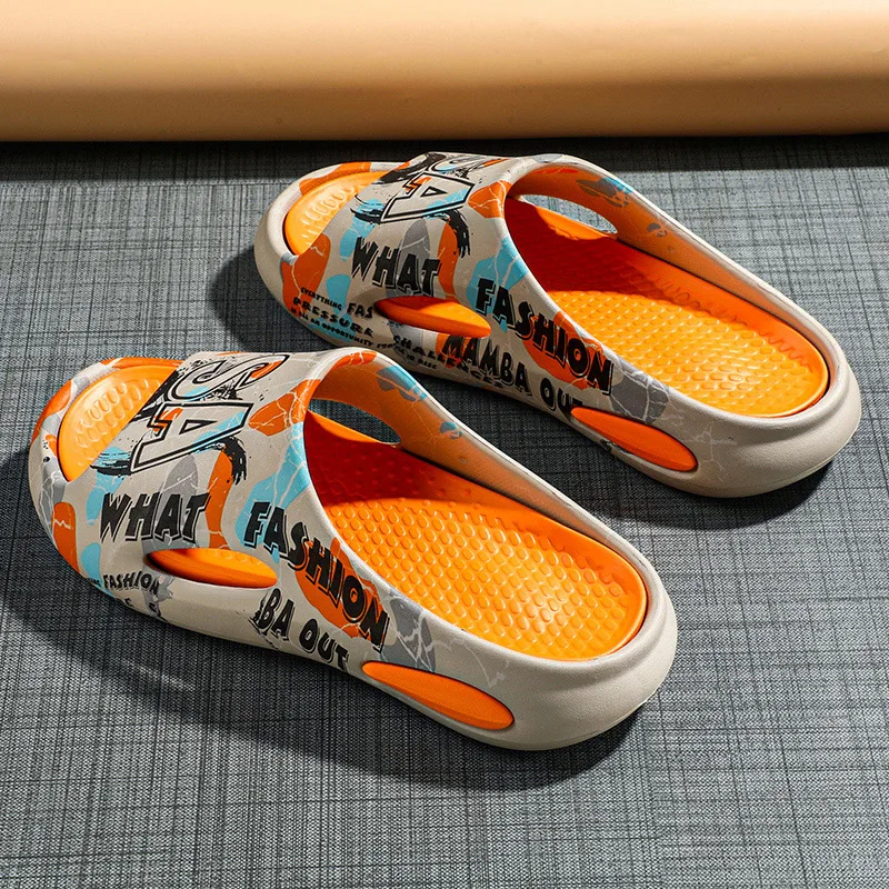 Сандалии мужские на толстой платформе Нескользящие мягкие пляжные для улицы и