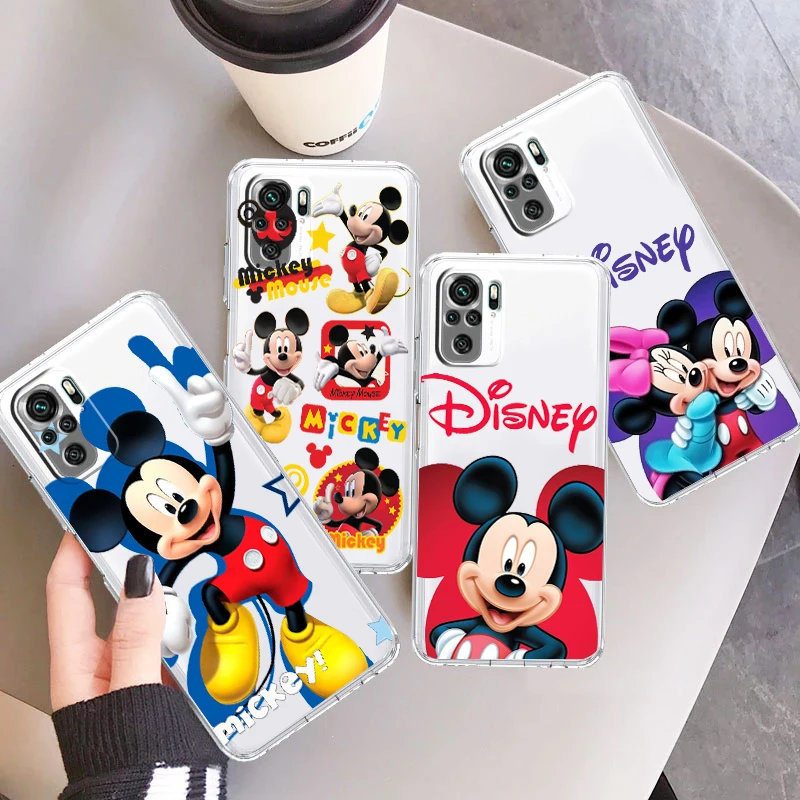 

Disney Cute Mickey Mouse For Xiaomi Redmi Note 12 11 11S 11T 10 9 8 7 6 5 4 Pro 5G 4G Silicone Transparent Soft Phone Case Funda