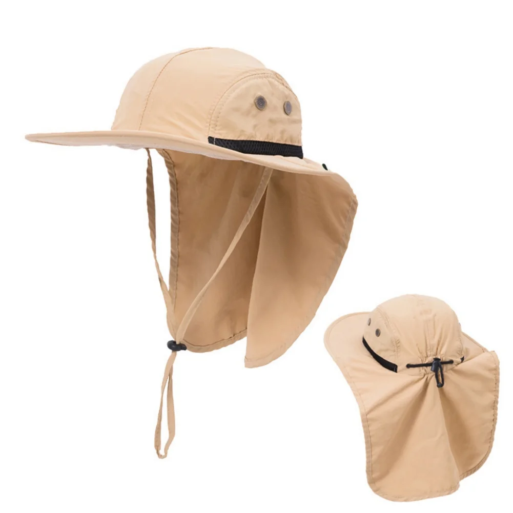 

Women Men Hiking Fishing Hat Outdoor Sport Sun UV Protection Neck Face Flap Cap Adjustable Caps #tg
