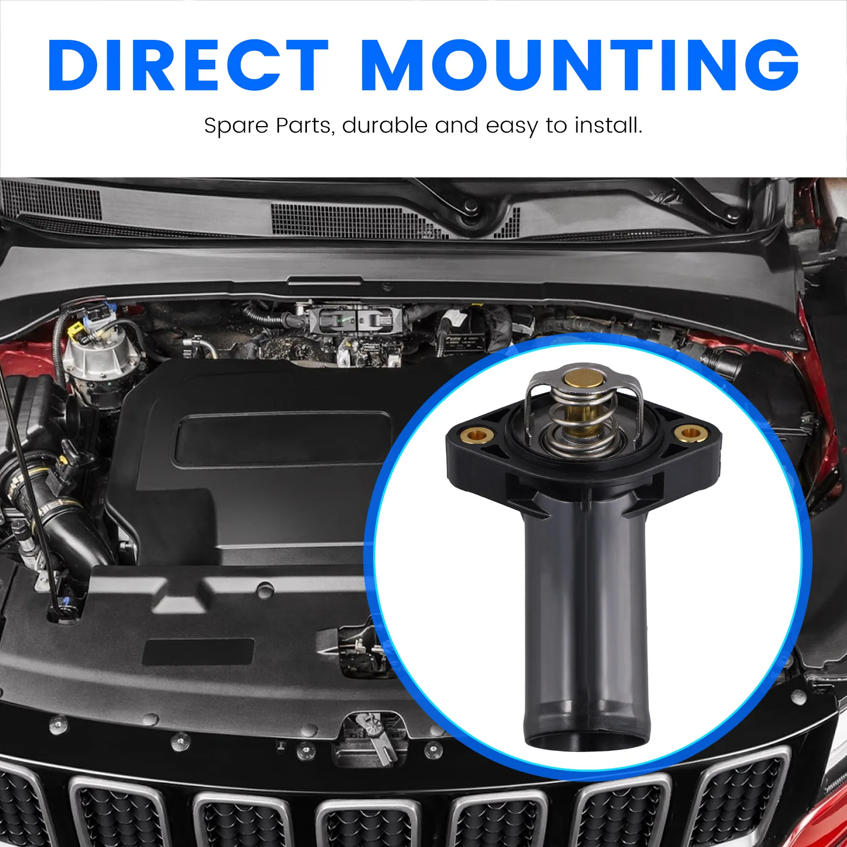 Совершенно новый термостат и корпус 4666149 АА для Jeep Wrangler JK 2007-2011 с 3 8 л