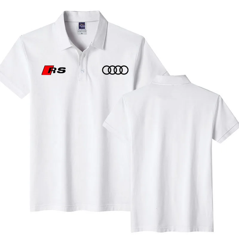 

The latest official flagship store free shipping trend Audis RS car short-sleeved polo shirt men and women T-shirt half-sleeved