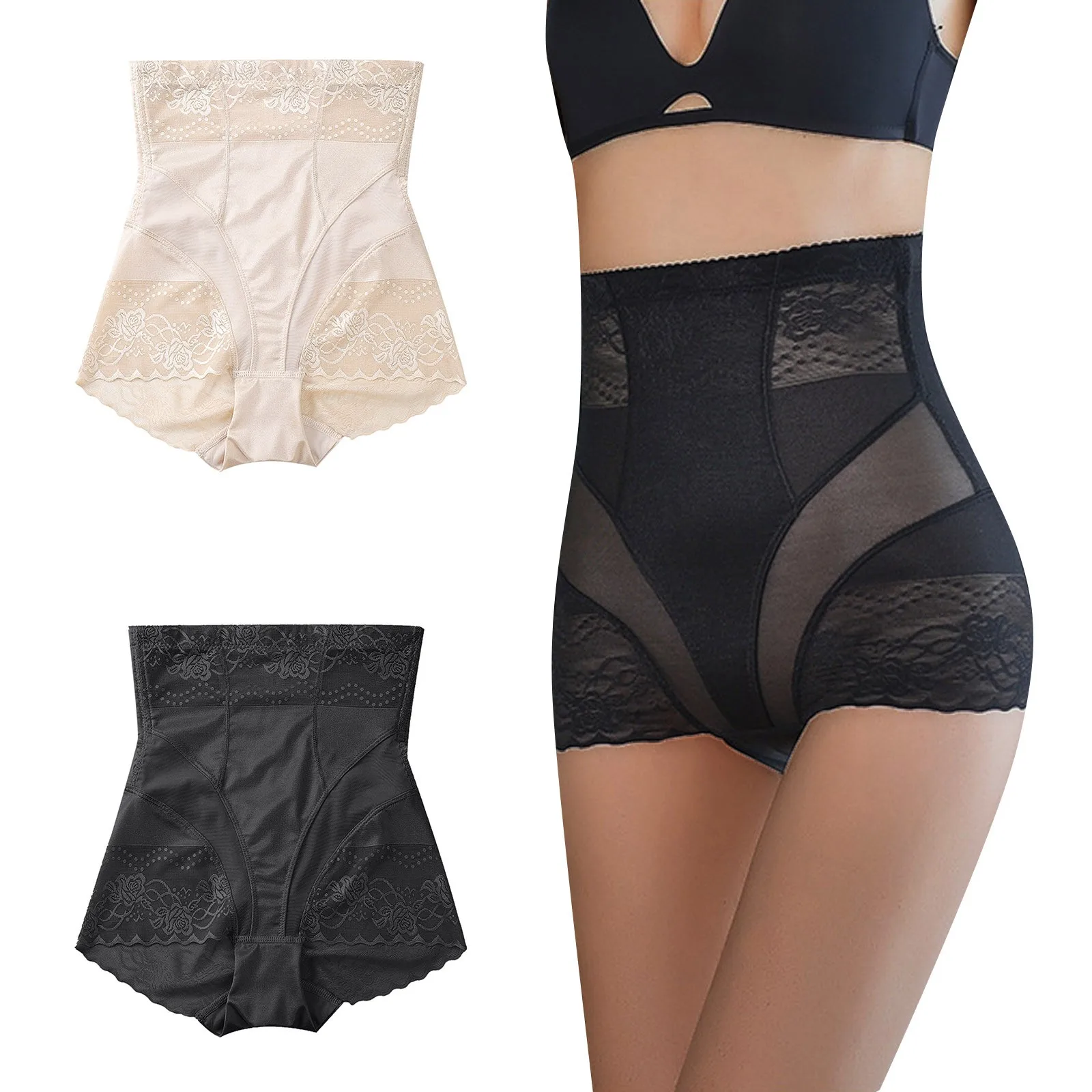 

Брюки для живота с завышенной талией, тонкое бесшовное нижнее белье для женщин, корсет для послеродового периода, для похудения талии