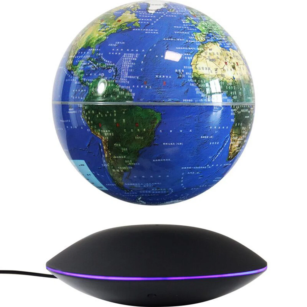 LED World Map Magnetic Levitation Floating Globe Lamp Lighting Decoration Terrestrial Globe Antigravity Magic Ball Night Lights