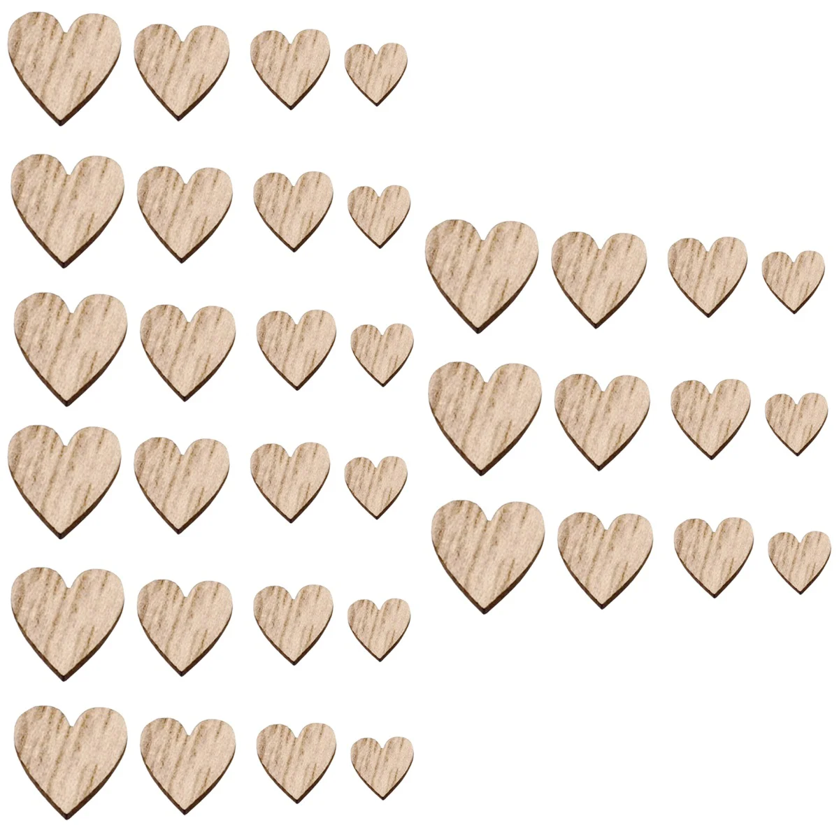 

Wooden Wood Hearts Heart Cutouts Craft Wedding Craftsunfinished Pieces Flower Diy Tags Table Hanging Scatter Shapes Ornaments