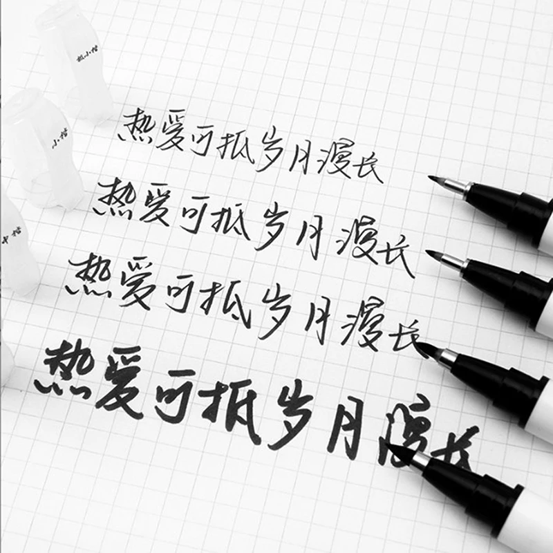 

1PC Calligraphy Practice Pen Waterproof Markers Soft Brush Pen For Lettering Writing Drawing School Art Supply Signature Pen