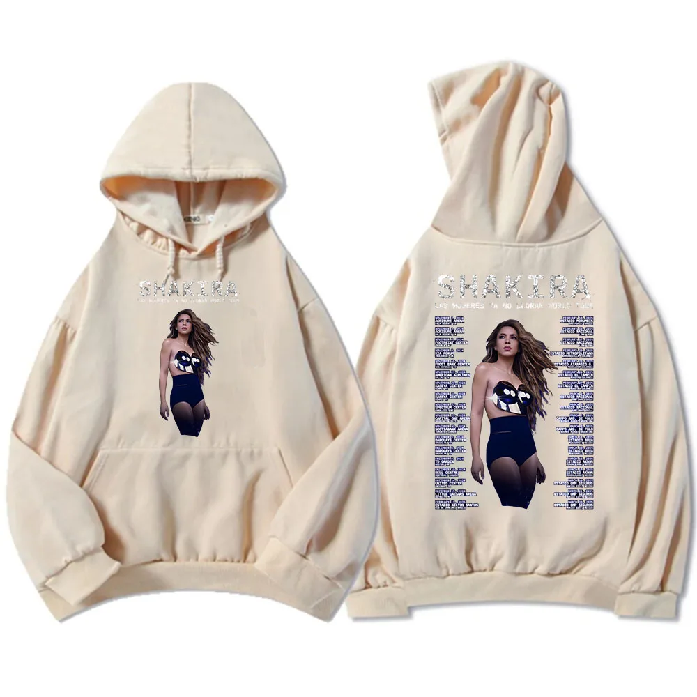 Shakira Las Mujeres Ya No Lloran World Tour 202 толстовки с капюшоном унисекс уличная одежда зимняя