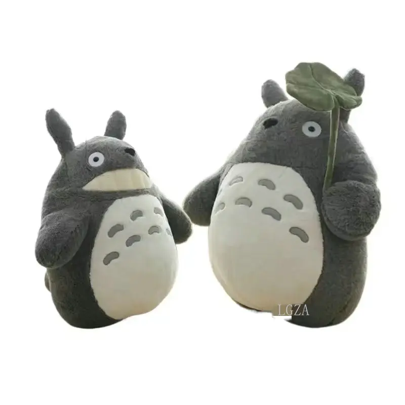 Hot Sale Totoro Plush Toy Cute Plush Cat Japanese Anime Figure Doll Plush Totoro With Lotus Leaf Kid Toy Birthday Christmas Gift