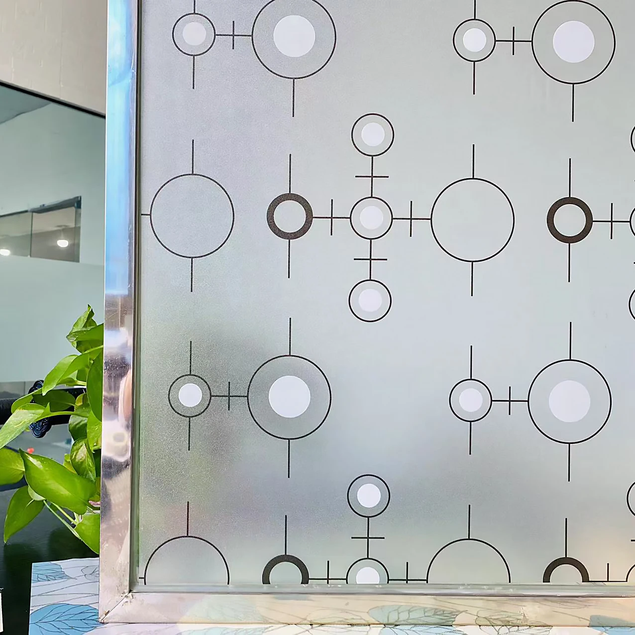 

3D Matte Frosted Window FIlm Stained Glass Decorative UV Glass Sticker Privacy Self Adhesive Film Vinyl Decals for Windows
