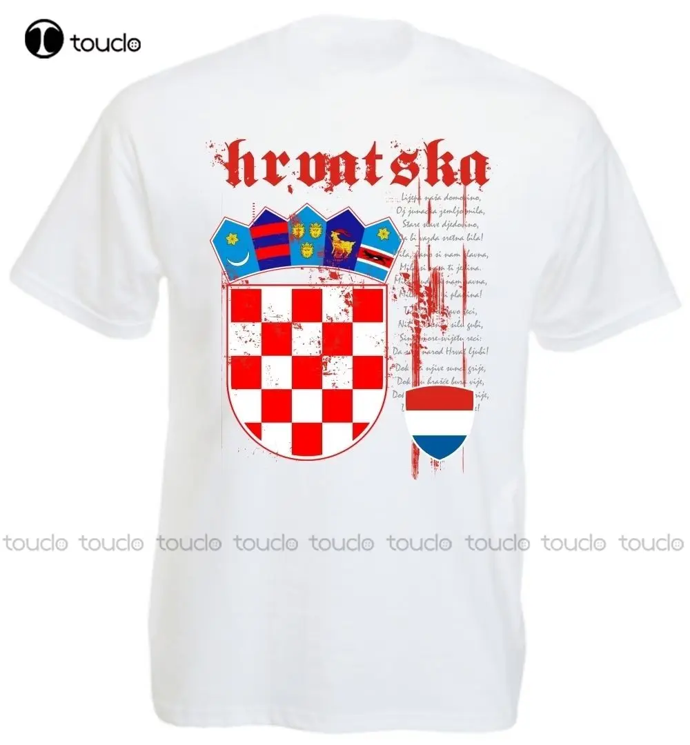 

Hot Summer Sale Fashion Kroatien Hrvatska Croatia T-Shirt National Footballer Soccers 100%Cotton Tee Shirt For Xs-5Xl