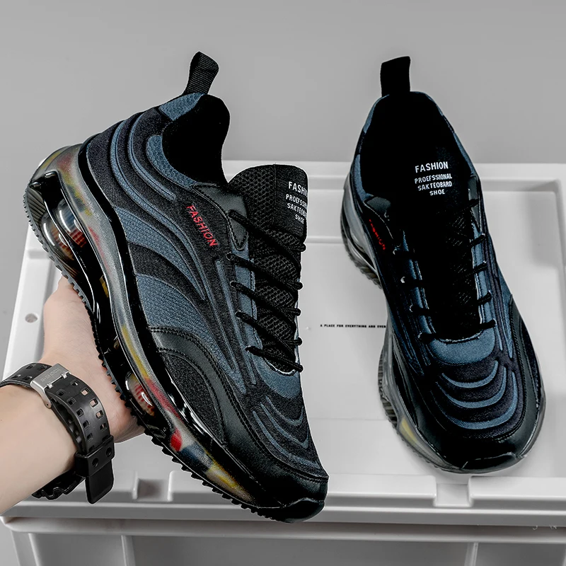 SALUDAS Men Sneakers Non-Slip Free Flexible Shoes Mesh Breathable Sneakers Light Running Shoes Air Cushioning Sports Shoes