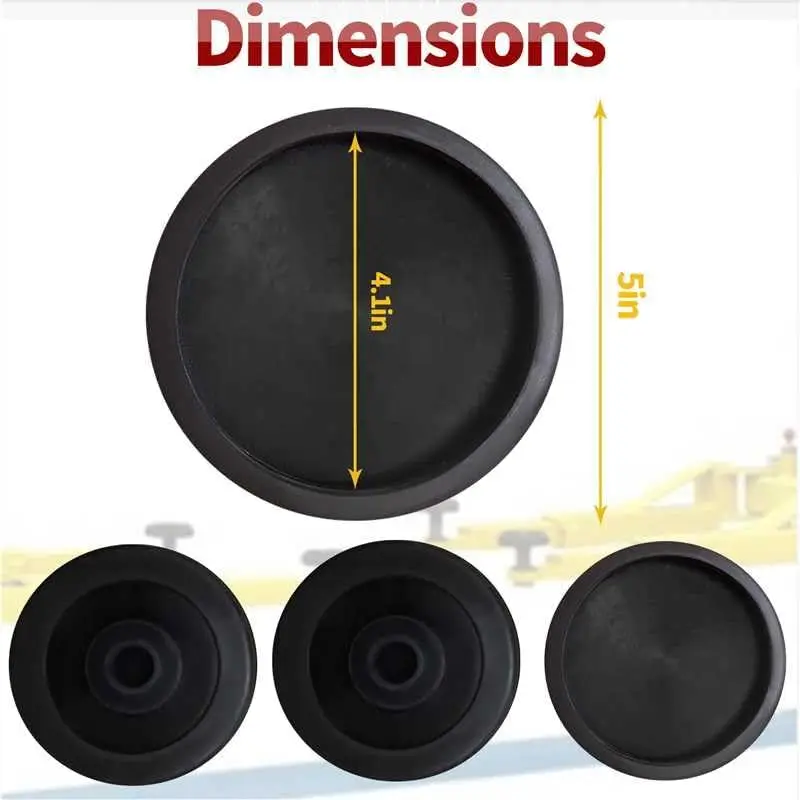 Резиновая противоскользящая Накладка для автомобильного подъемника круглые