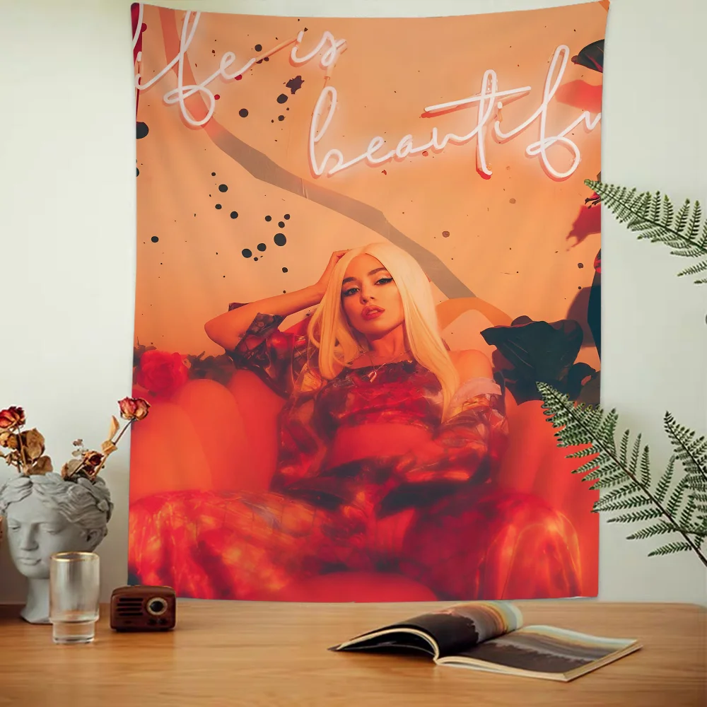Фото Певица A-Ava Max гобелен аниме гобелен хиппи цветок настенные ковры Декор в общежитии настенный домашний декор №4