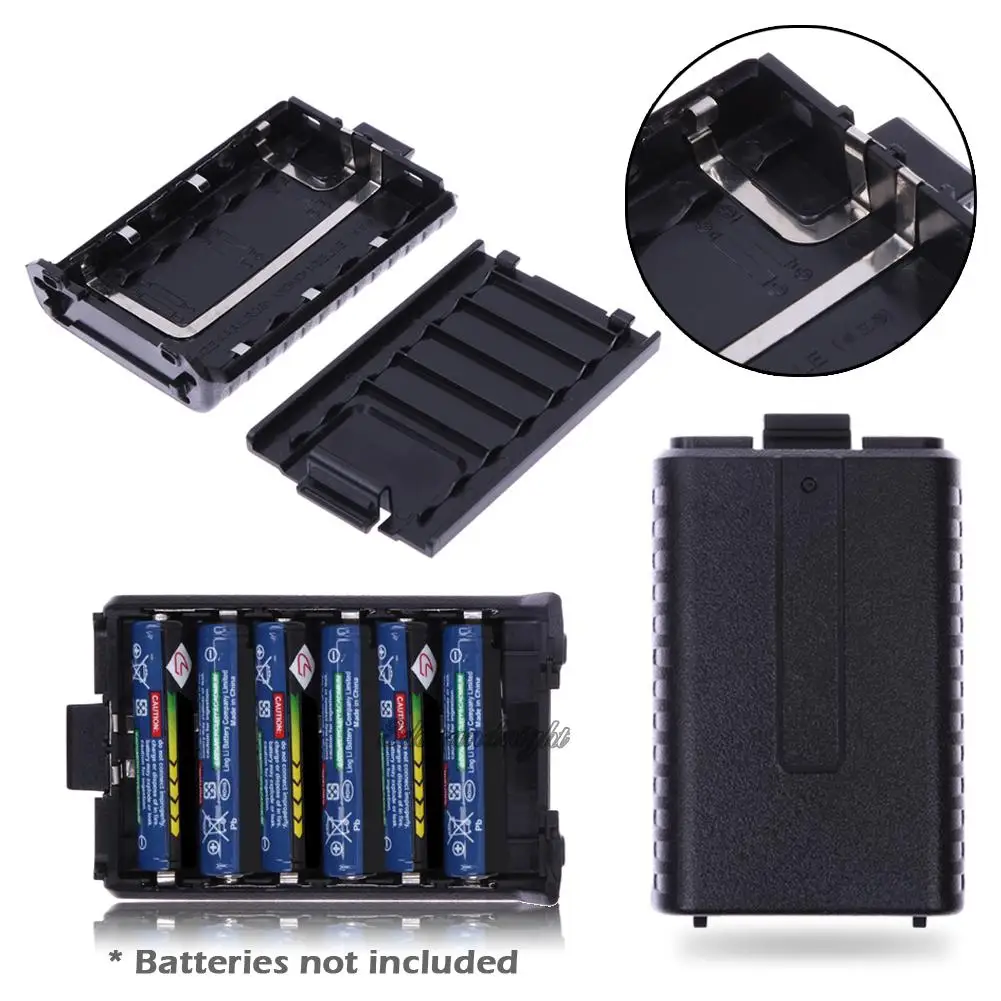 

6AAA Battery Extended Case Shell Box For BaoFeng Radio UV5R/UV5RB UV5RE/UV5 X4S3 High Quality Accessories