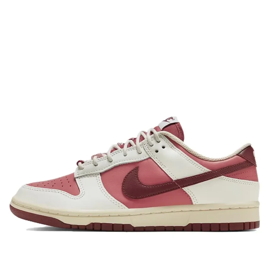 Женские кожаные кроссовки Nike Dunk Indigo Haze синего розового и белого цвета