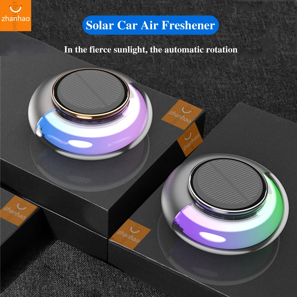 Car Air Freshener Solar Rotating Aromatherapy Auto Flavoring ​Interior Accessories Men's And Women's Original Perfume Diffuser