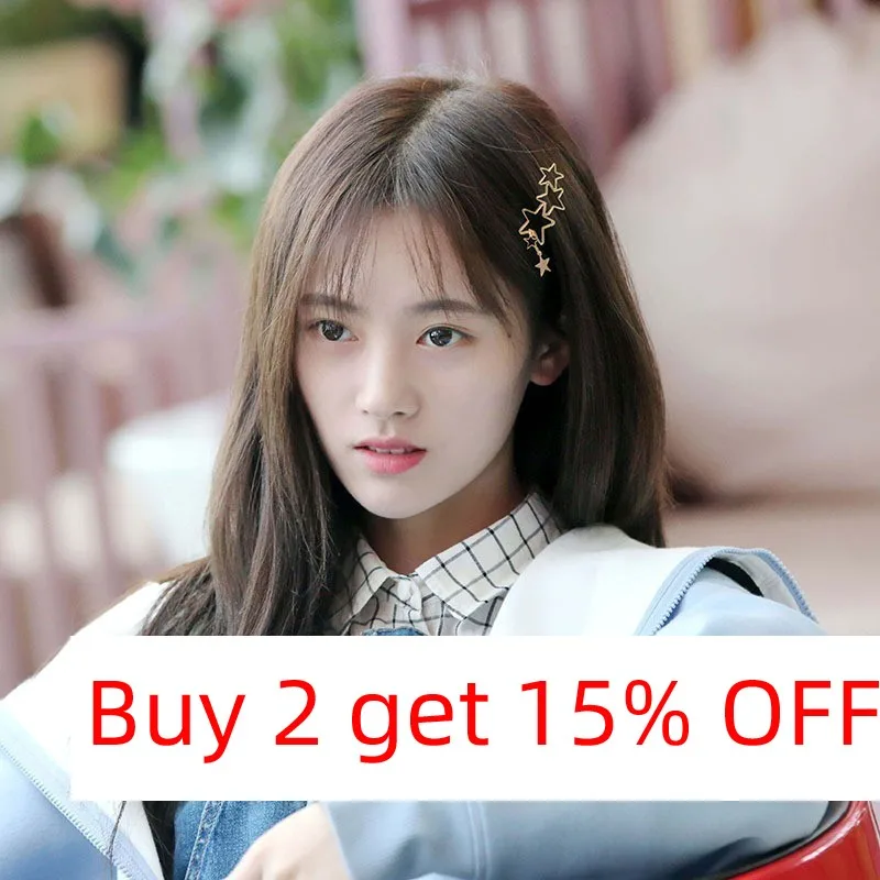 Современные стильные геометрические заколки для волос женщин золотые