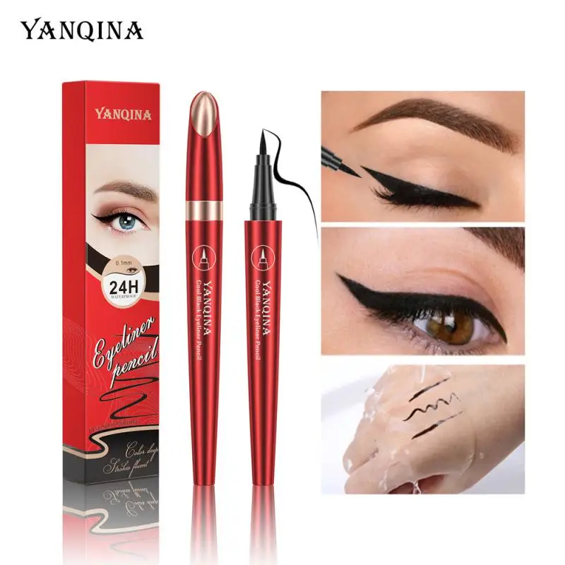 

Waterproof Eye Liner Pencill Smooth Quick-drying Liquid Eyeliner Non-smudge Black Eyeliner Pen Eyes Makeup Not Bloom