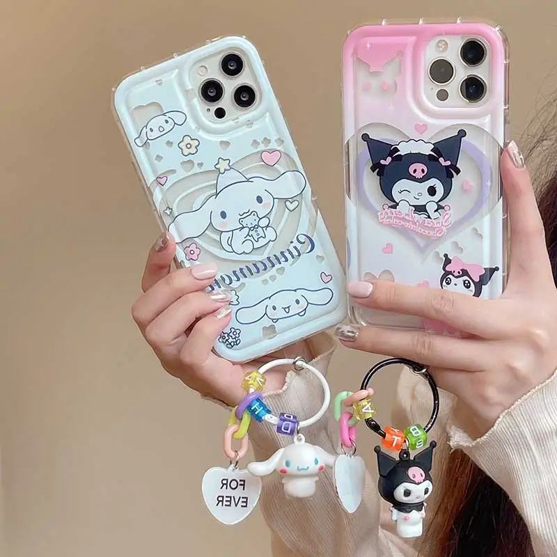 Чехол для телефона Kuromi Sanrio Key из ТПУ для Realme C53 C15 C21 10 11 C12 C25 6 7 5 5i 6i 9i 7i C3 C35 C11 C33 C31 C2 Q3S C21Y C55 C30
