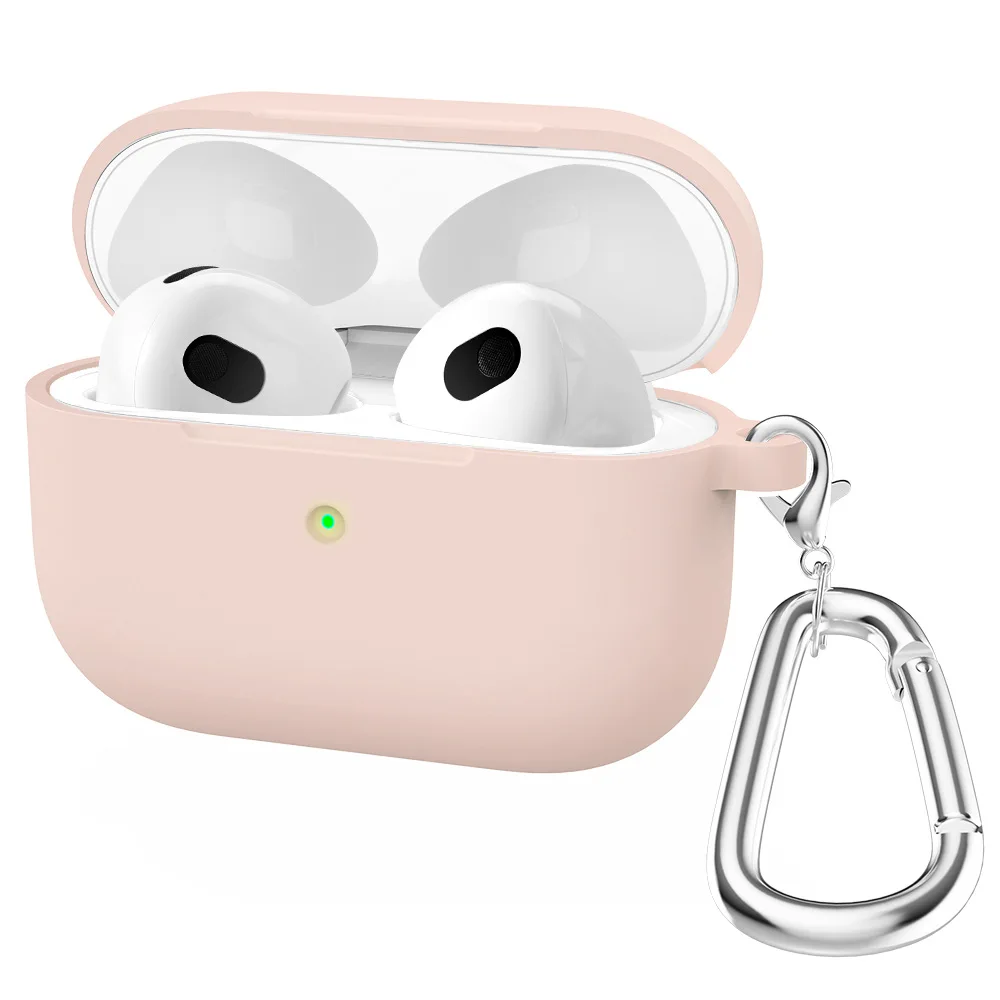 

Airpods3 generation bluetooth earphone protective cover for solid color liquid silicone earphone shell