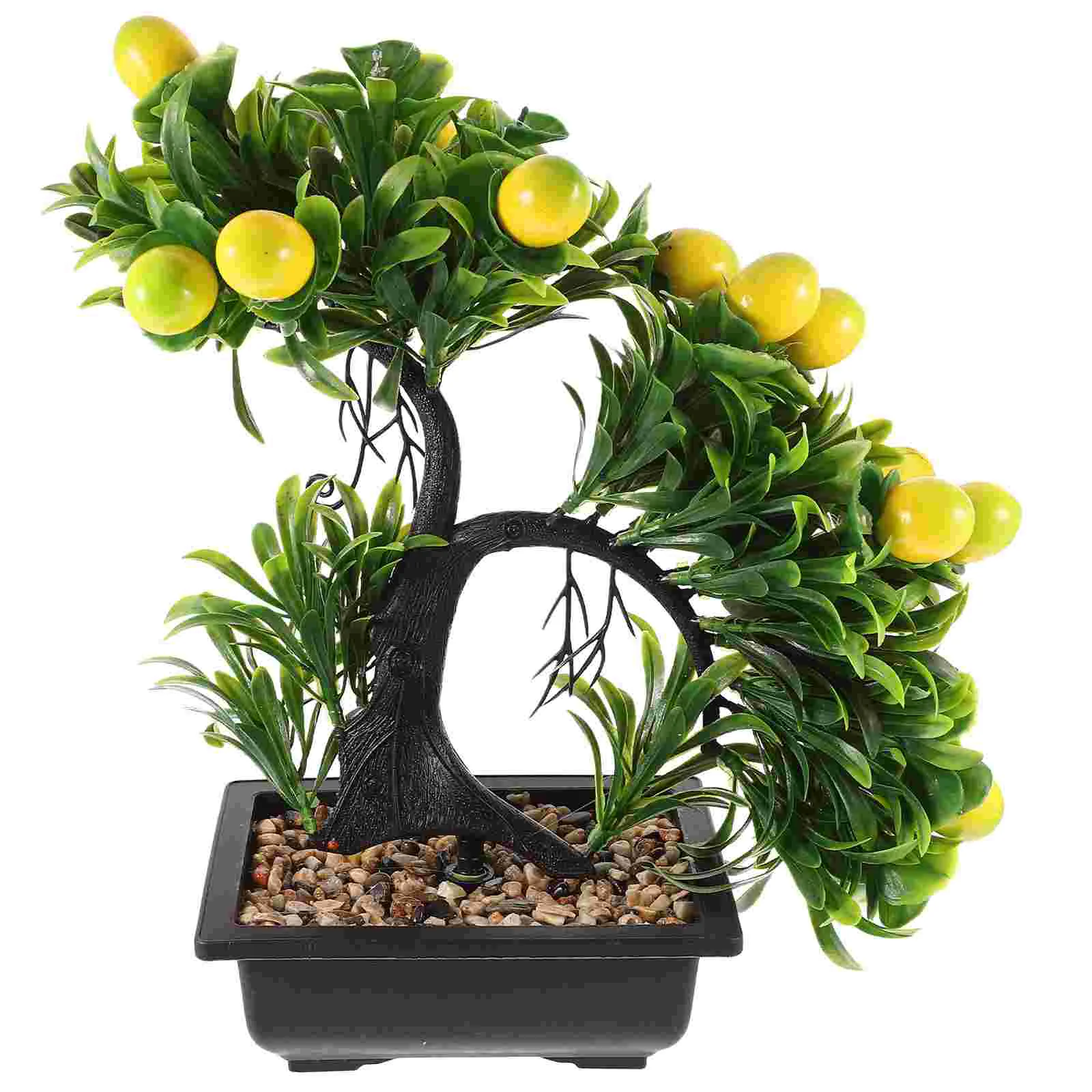 

Fake Decorative Plants Pot Potted Bonsai Flowers Artificial Tabletop Plastic For Home Indoor