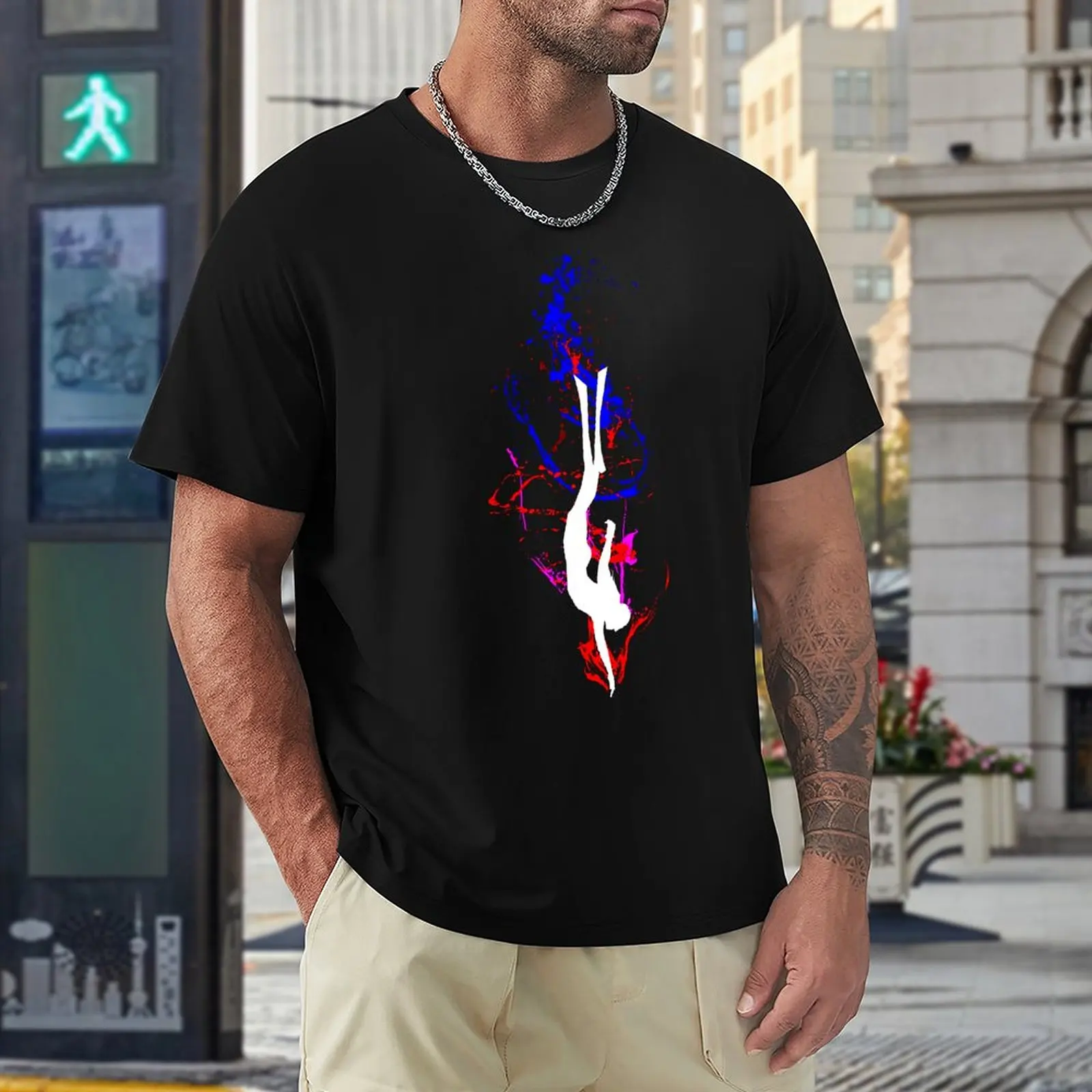 

T-shirts Diving Heart Beat Free Diver 3 Novelty Activity Competition Eur Size High Quality