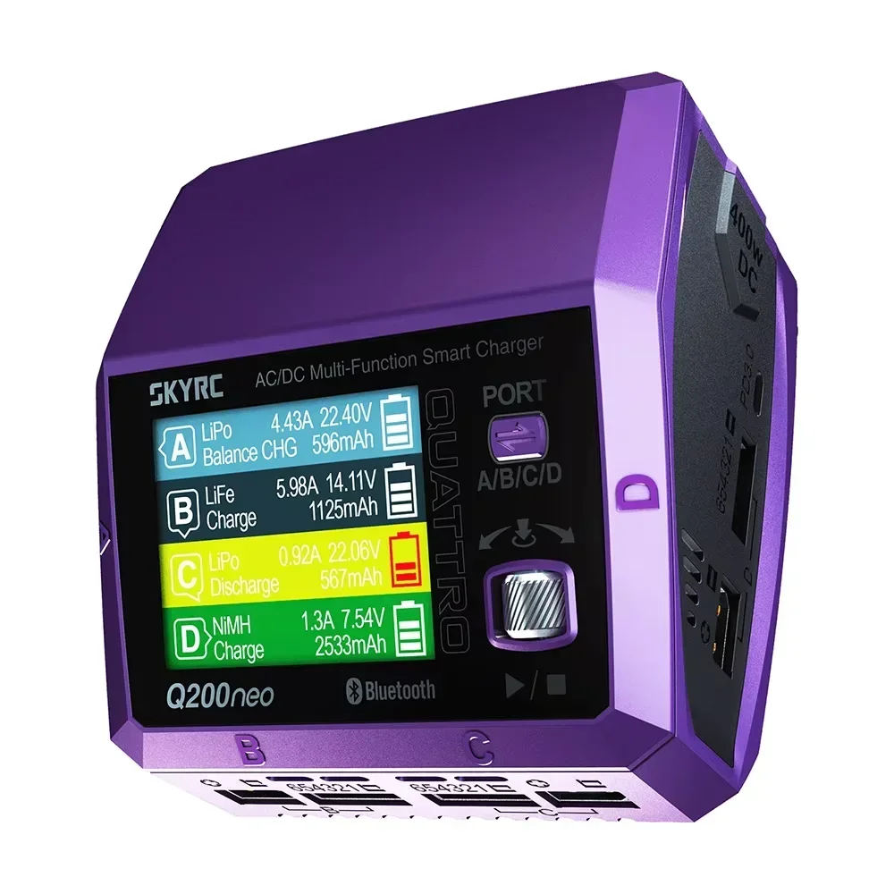 SkyRC Q200neo Lipo Балансное зарядное устройство Разрядник AC200W DC400W 10A для 1-6S LiPo Li-ion Life LiHV