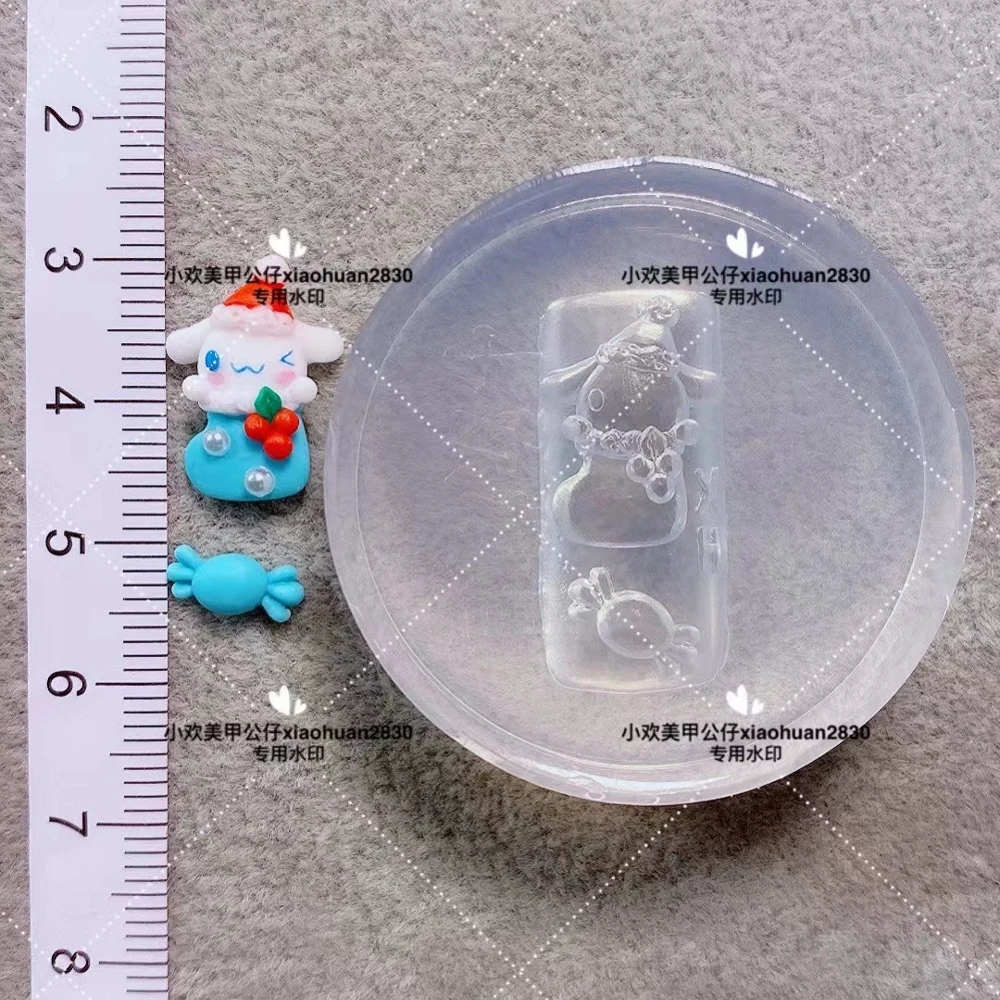 Sanrio Kuromi Hello Kitty Cinnamoroll Pom Purin 3D акриловая форма для украшения ногтей носки конфеты