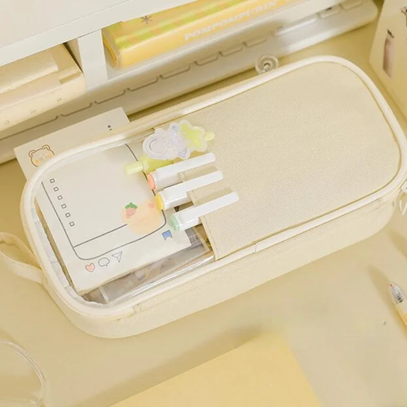 

Girl Ins Large Capacity Pencil Bag School Case Stationery Box Students Multifunctional Pencil Pouch Student School Supplies