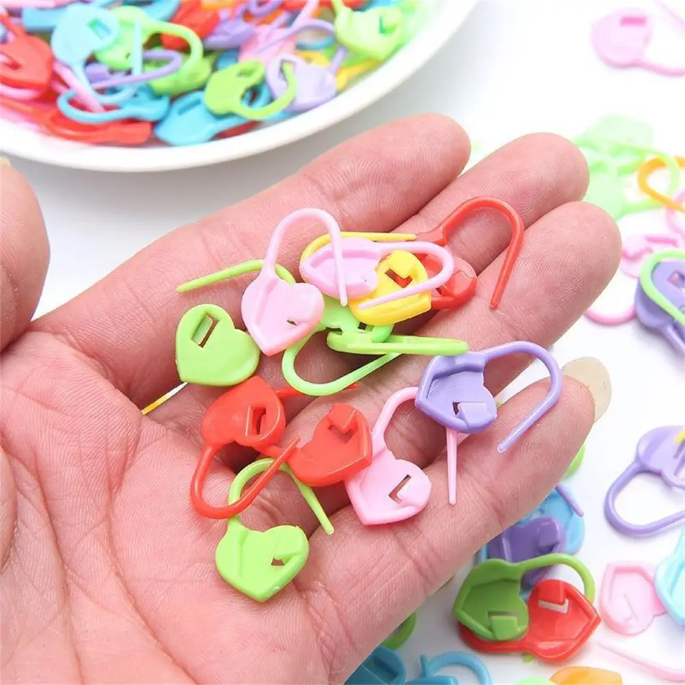 

Marker Heart-shaped Locking Stitch Sewing Tool Knitting Accessories Crochet Locking Markers Needle Clip Sewing supplies