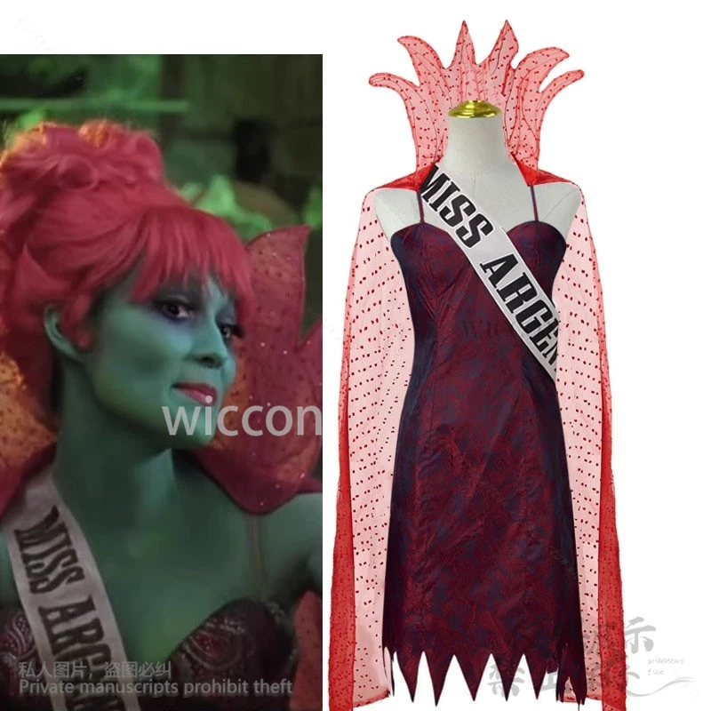 Аниме Новый костюм на Хэллоуин Косплей из фильма ужасов мисс Аргентина мертвецы