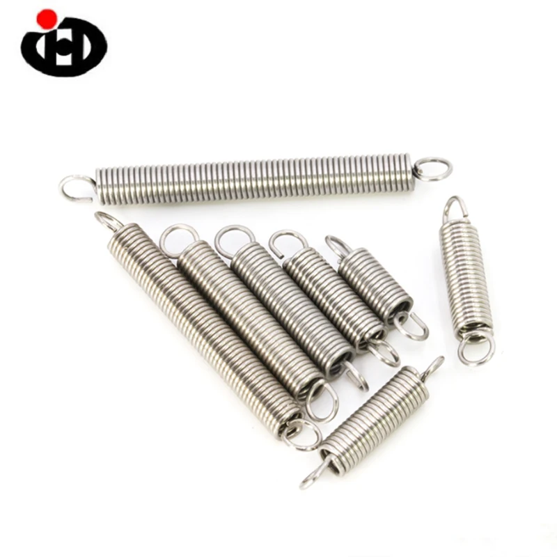

10Pcs Wire Dia 0.3/0.5mm 304 Stainless Steel Dual Hook Small Tension Spring Furniture Hing Accessories Stretching Spring