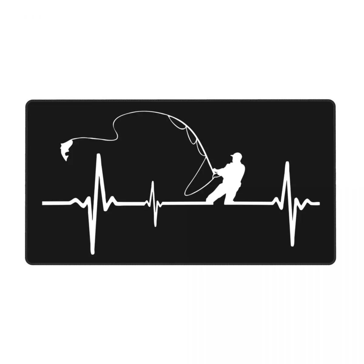 Коврик для мыши с клавиатурой и сердцебиением рыбалки коврик рыбаки Fisher Gear 900x400