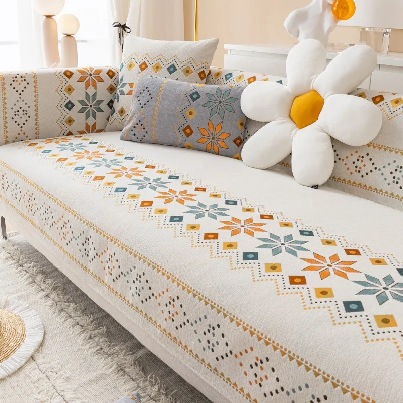 

Bohemian Silpcover All-season Universal Chenille Anti-skid Cushion Sofa Cover