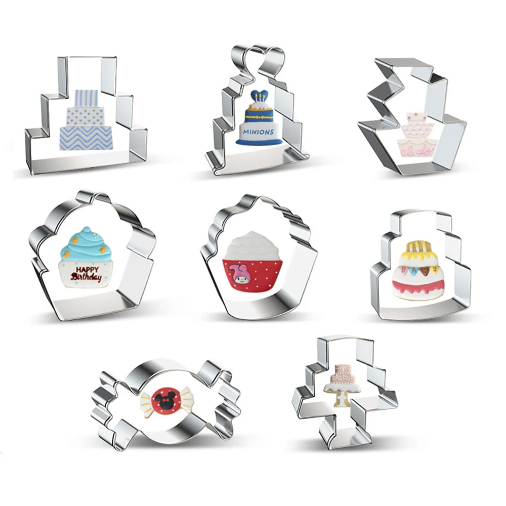 

Cake Candy Cookie Cutter Mold Stainless Steel Biscuit Mould DIY Cake Mould Cookie Fruit Cutting Mould Baking Accessories