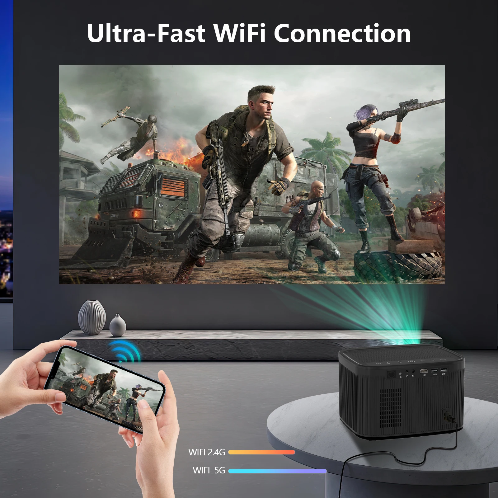 Lightvalve M8 лучший маленький 450 Ansi проектор 4k видео Пользовательский логотип