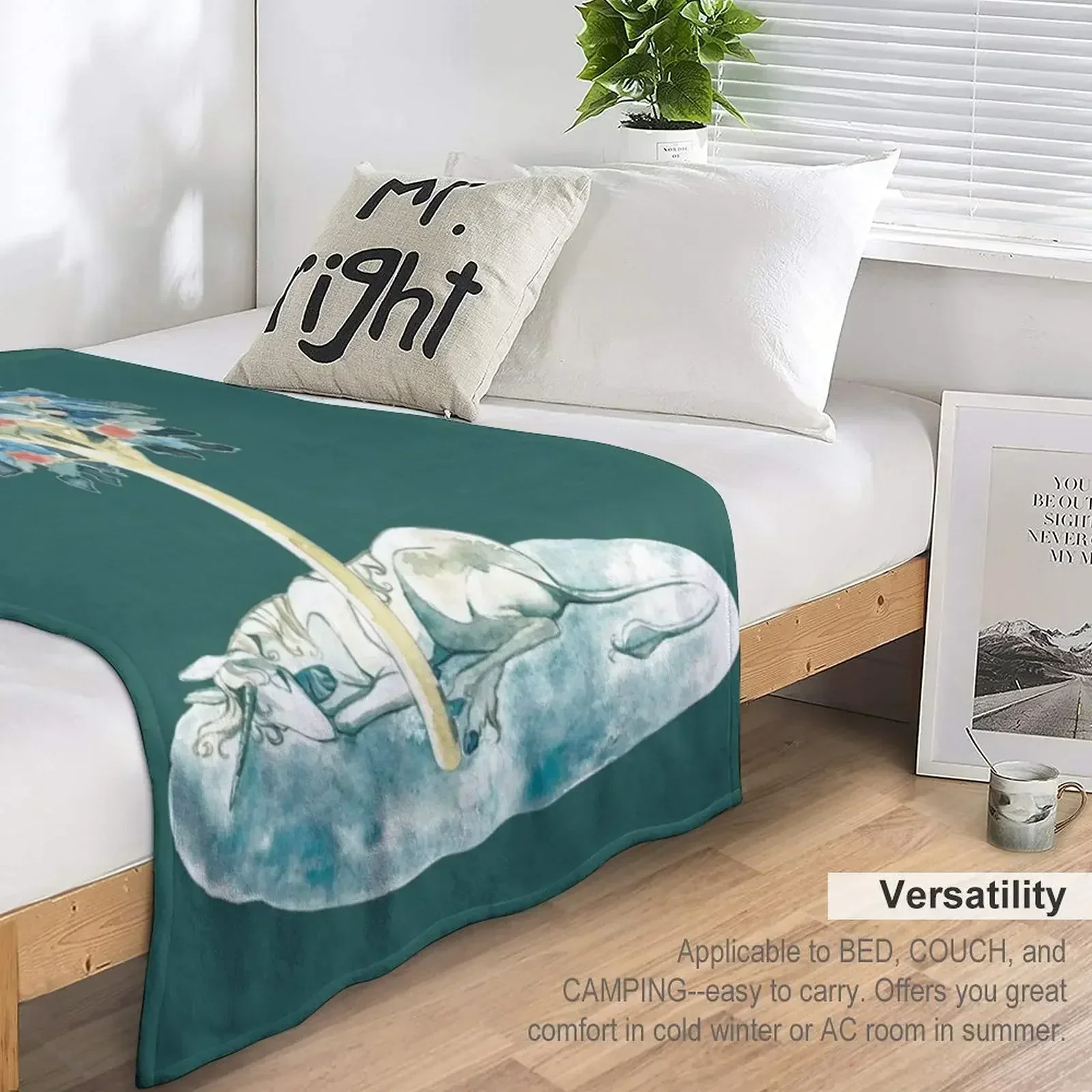 Последний единорог всегда мечтает средневековый дизайн пледы плюшевые одеяла