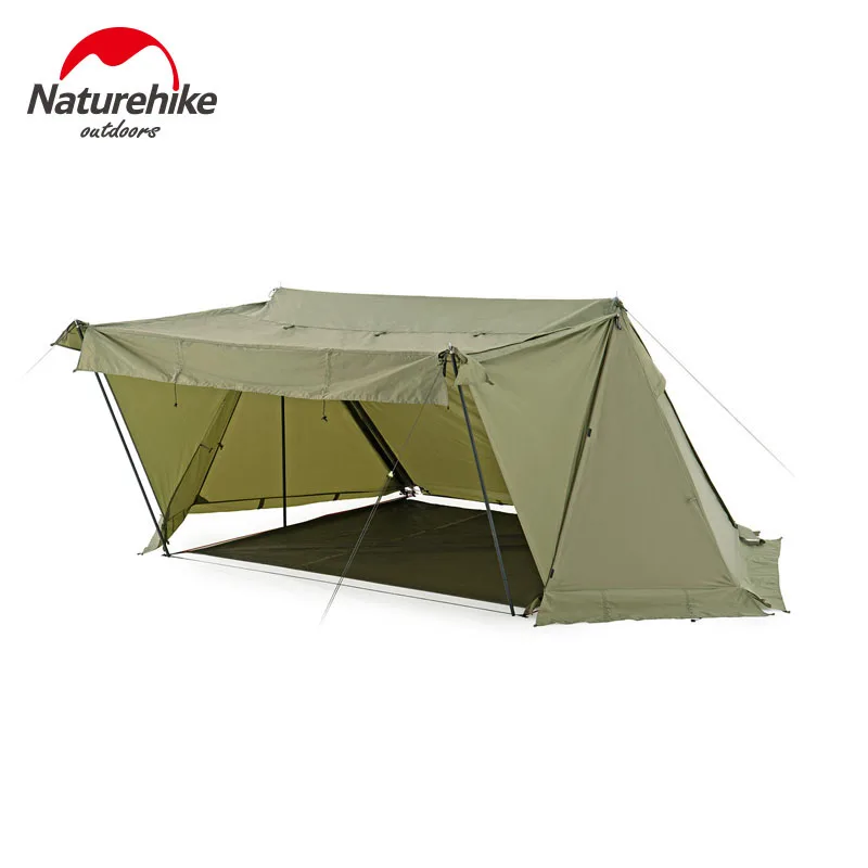 

Naturehike Ares Tent 210D Single Army Tent Waterproof Portable Chimney Shelter Tent 1 Person Big Space Hiking Camping Tent