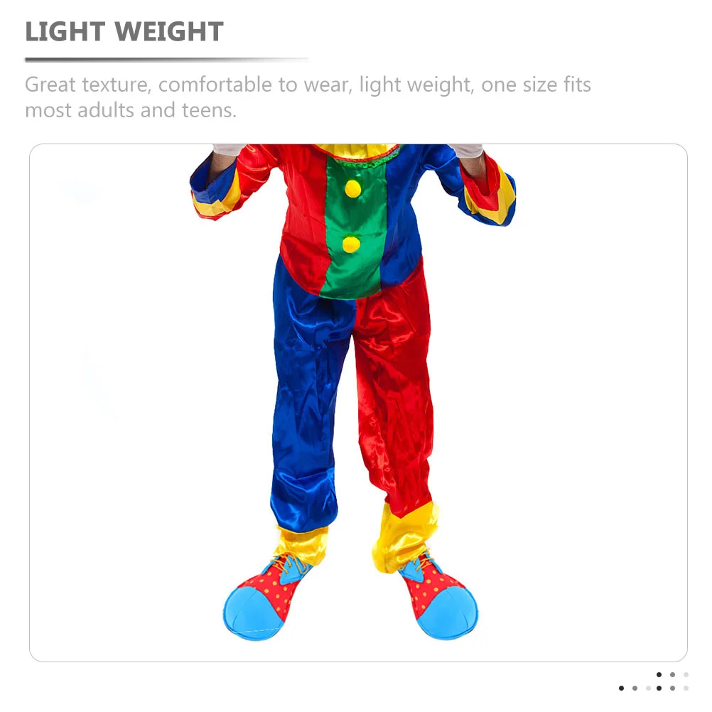 Обувь для костюма клоуна на Хэллоуин искусственная обувь реквизит ролевых игр