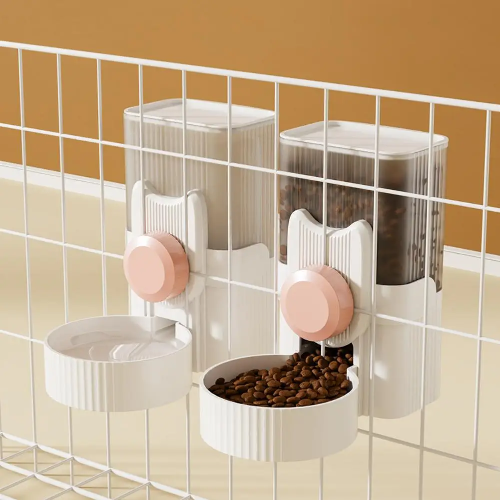 

Pet Hanging Automatic Food Water Dispenser Cage Cat Food and Water Dispenser Food Bowl for Cats Dogs Rabbit Hamsters Chinchilla