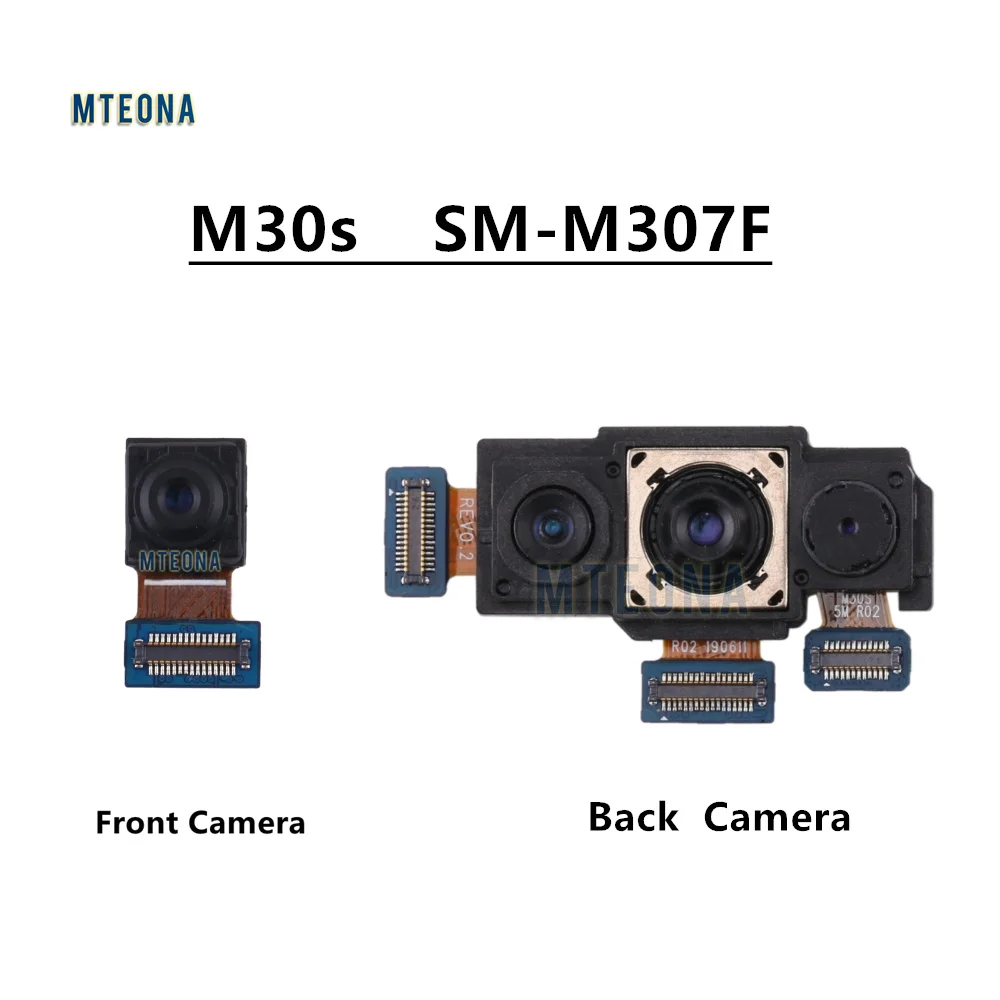 

Original Front Back Camera For Samsung Galaxy M30s M307 SM-M307F Backside Facing Rear Selfie Frontal Camera Module Flex Parts