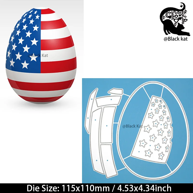 3 вида большой американский флаг яйца металлические Вырубные штампы новый